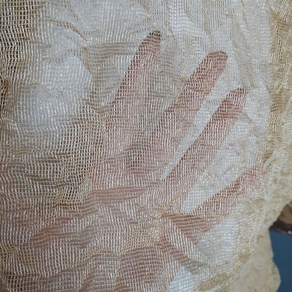 NWT Zara Elegant Gold Sheer Women's Top - Picture 14 of 16